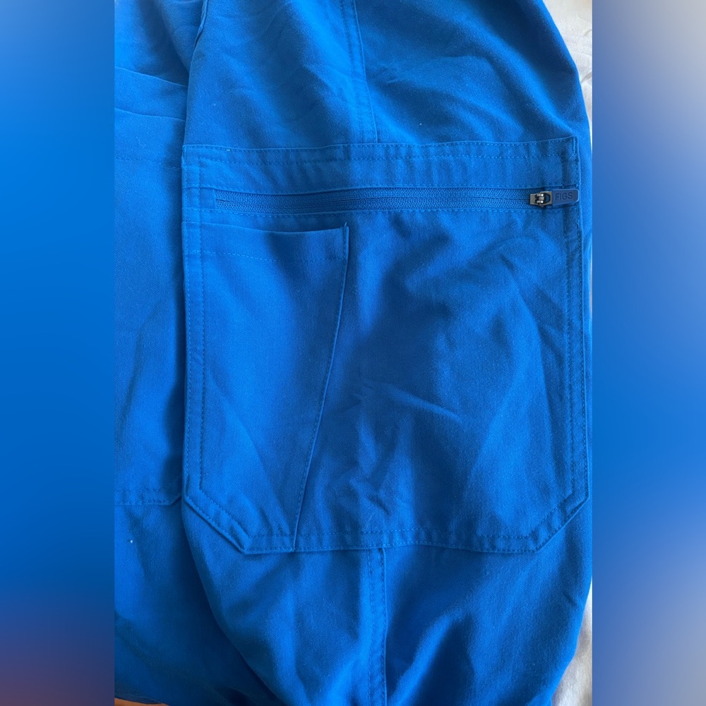 FIGS Women’s Straight-Leg Scrub Pants TW2000P – Royal Blue – Size M petite - Picture 6 of 9